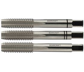 Bohrcraft Juego machos de roscar a mano BSW DIN 352 HSS-G rectificados (3 uds.)