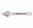 Bohrcraft Fresa rotativa metal duro forma J cónica 60°
