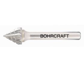 Bohrcraft Fresa rotativa metal duro forma J cónica 60°