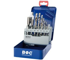 Bohrcraft Juego machos de roscar a máquina DIN 352 HSS-G EGB15
