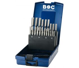 Bohrcraft Juego machos de roscar a mano M DIN 352 HSS-G rectificados