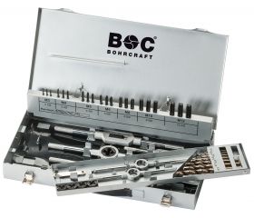 Bohrcraft Juego machos de roscar a mano INOX Profi Plus GWE12