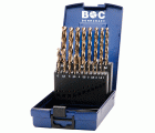 Bohrcraft Juego brocas rectificadas Profi Plus HSS-E Co5 DIN 338 tipo Ti Split Point KE 10 TI
