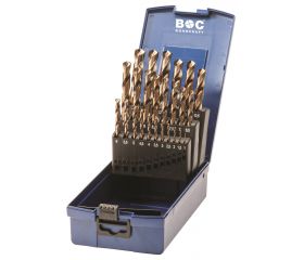 Bohrcraft Juego brocas rectificadas Profi Plus HSS-E Co8 DIN 338 tipo H-ND Split Point KE 13 Co8