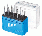 Bohrcraft Juego fresas rotativas miniatura metal duro KF10