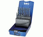 Bohrcraft Juego brocas rectificadas Profi Basic HSS-G DIN 338 HSS-G tipo N KG 10 OX