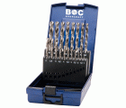 Bohrcraft Juego brocas rectificadas Profi Plus HSS-G DIN 338 tipo N KG 10 P-Plus