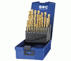 Bohrcraft Juego brocas rectificadas HSS-TiN DIN 338 tipo N Split Point KT 13