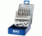 Bohrcraft Juego brocas rectificadas Profi Plus HSS-G DIN 338 tipo LN Split Point MG 10-LH