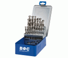 Bohrcraft Juego brocas rectificadas Profi Plus HSS-G DIN 338 tipo LN Split Point MG 13-LH