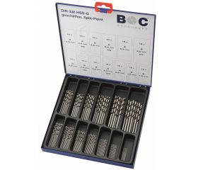 Bohrcraft Juego brocas rectificadas HSS-G DIN 338 tipo N MG 130