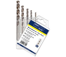 Bohrcraft Juego brocas rectificadas para aluminio Profi Plus HSS-G DIN 338 tipo W