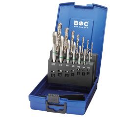 Bohrcraft Juego machos de roscar a máquina anillo verde Profi Plus M DIN 371/376 Forma B HSS-E