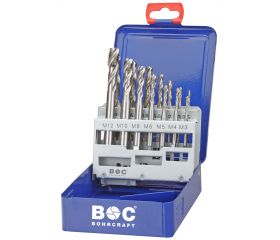 Bohrcraft Juego machos de roscar a máquina DIN 371/376 H35° HSS-E