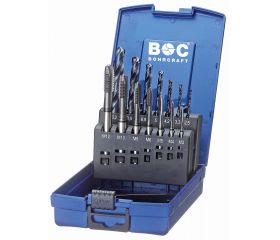 Bohrcraft Juego machos de roscar a máquina anillo negro Profi Plus M DIN 371/376 Forma B HSSE-PM