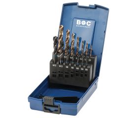 Bohrcraft Juego machos de roscar a máquina anillo azul Profi Plus DIN 371/376 H40° HSS-E