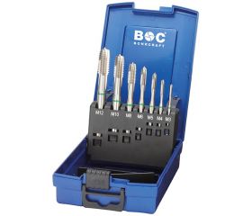 Bohrcraft Juego machos de roscar a máquina anillo verde Profi Plus M DIN 371/376 Forma B HSS-E