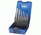 Bohrcraft Juego machos de roscar a máquina anillo rojo Profi Plus M DIN 371/376 Forma B HSS-E