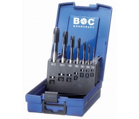 Bohrcraft Juego machos de roscar a máquina Profi Plus M tipo UNI DIN 371/376 Forma B HSS-E TiAlN