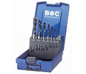 Bohrcraft Juego machos de roscar a máquina Profi Plus M tipo UNI DIN 371/376 Forma RSP40º HSS-E TiAlN