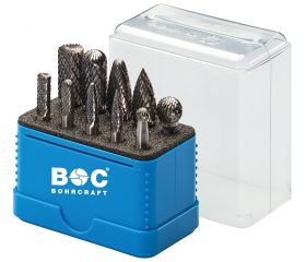 Bohrcraft Juego fresas rotativas metal duro R10
