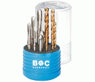 Bohrcraft Juego machos de roscar a máquina anillo rojo Profi Plus M DIN 371/376 Forma B HSS-E