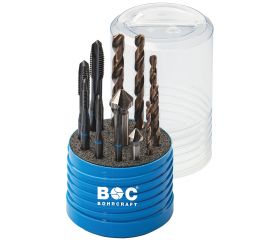 Bohrcraft Juego machos de roscar a máquina anillo azul Profi Plus RG12 VA