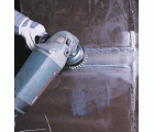 Lessmann Cepillo taza con abrazadera alambre inox, trenzado 484817