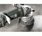 Lessmann Cepillo taza con abrazadera alambre inox, trenzado 484817