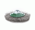 Lessmann Cepillo cónico alambre inox. ondulado