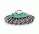 Lessmann Cepillo cónico alambre inox. trenzado 471757