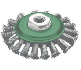 Lessmann Cepillo cónico alambre inox. trenzado