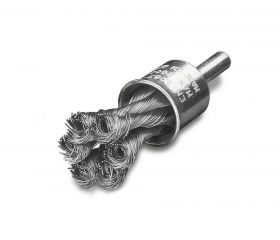 Lessmann Cepillo brocha con espiga alambre acero trenzado