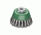 Lessmann Cepillo taza alambre inox. trenzado altas revoluciones