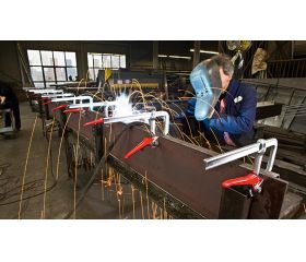 Bessey Prensa rápida de palanca de acero forjado GH 800 mm