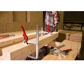 Bessey Prensa rápida de palanca de acero forjado GH 800 mm