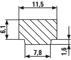 Bessey Tornillo de apriete para rieles guía GTR 160 mm