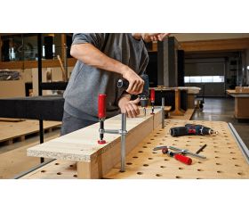 Bessey Tornillo de apriete para rieles guía GTR 160 mm