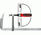 Bessey Tornillo de apriete de acero forjado con mango articulado GZ-KG 250 mm