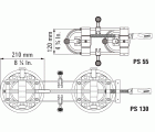 Bessey Elemento de sujeción para montaje de encimeras PS55