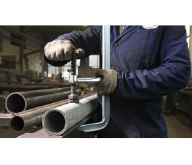 Bessey Tornillo de apriete de acero forjado de alta potencia SLM 400 mm