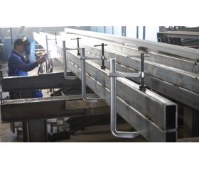 Bessey Tornillo de apriete de acero forjado de alta potencia SLM 400 mm