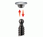 Bessey Tornillo de apriete de acero forjado GZ-K 160 mm