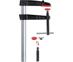 Bessey Tornillo de apriete con mordazas de fundición TG-K 160 mm