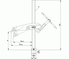 Bessey Mordaza para bancos y mesas de soldadura TW28GRS30-12