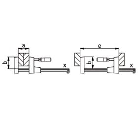 Bessey Tornillo de apriete UNIKLAMP 300 mm