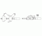 Bessey Mordaza para ángulos Serie WS 2 x 55 mm