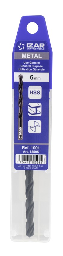 BROCA HSS DIN338N CLASSIQUE BLISTER - 1001 - 1,00 mm