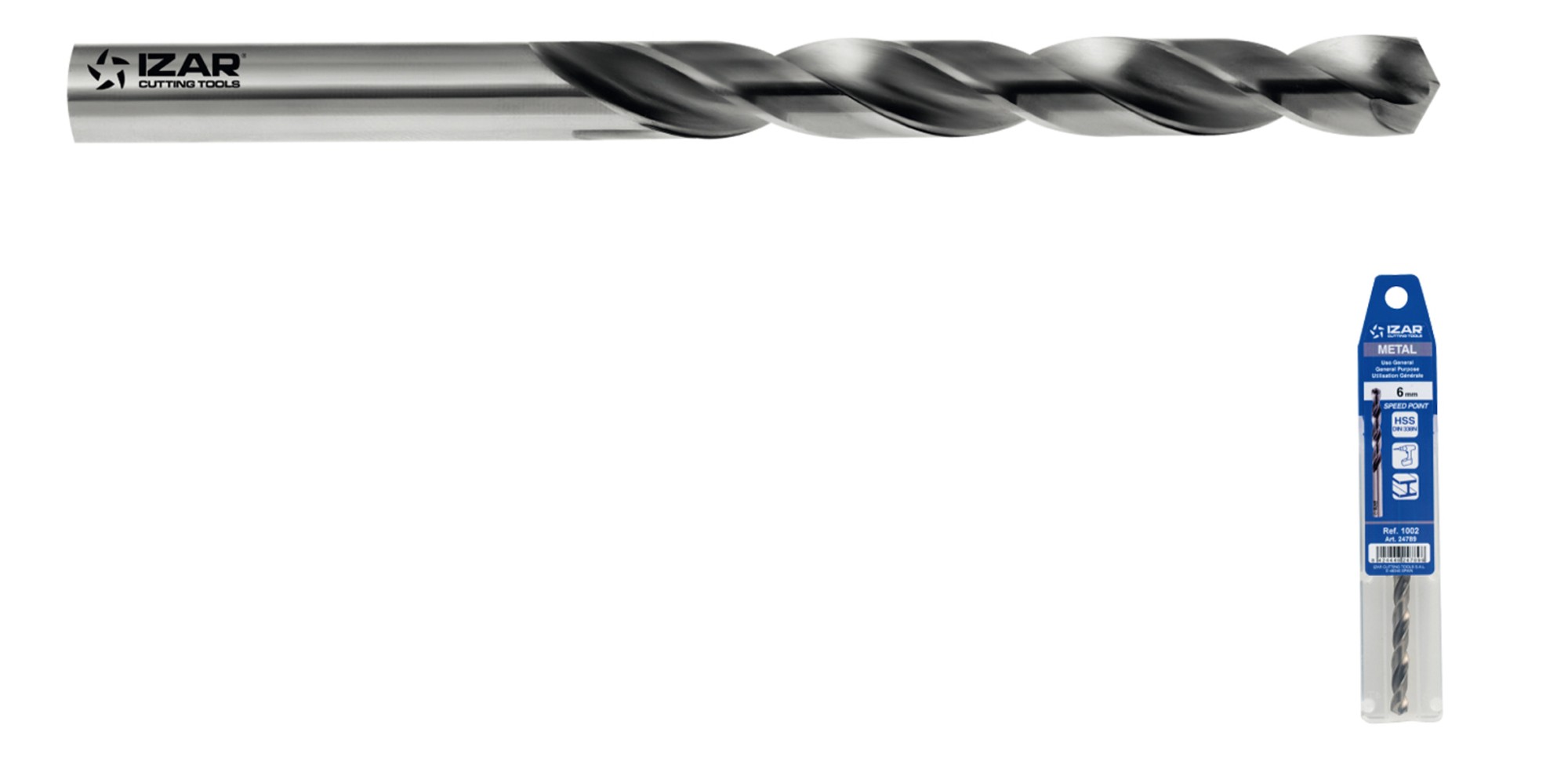 BROCA HSS DIN338N SPEEDPOINT BLISTER - 1002 - 1,00 mm