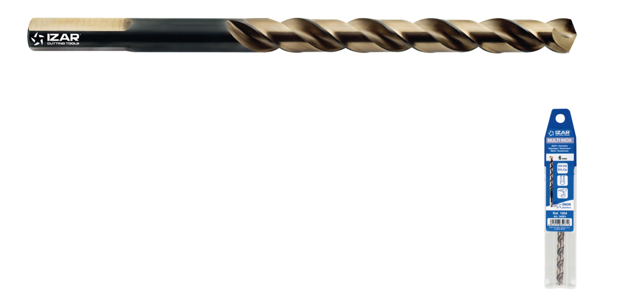 BROCA HSS Co DIN338W MULTI INOX BLISTER - 1004 - 1,00 mm